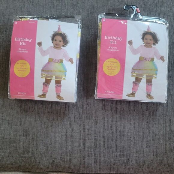 My 1st Birthday Kit Include Tutu Leg Warmers crown Headband 4 Piece set - Picture 8 of 15